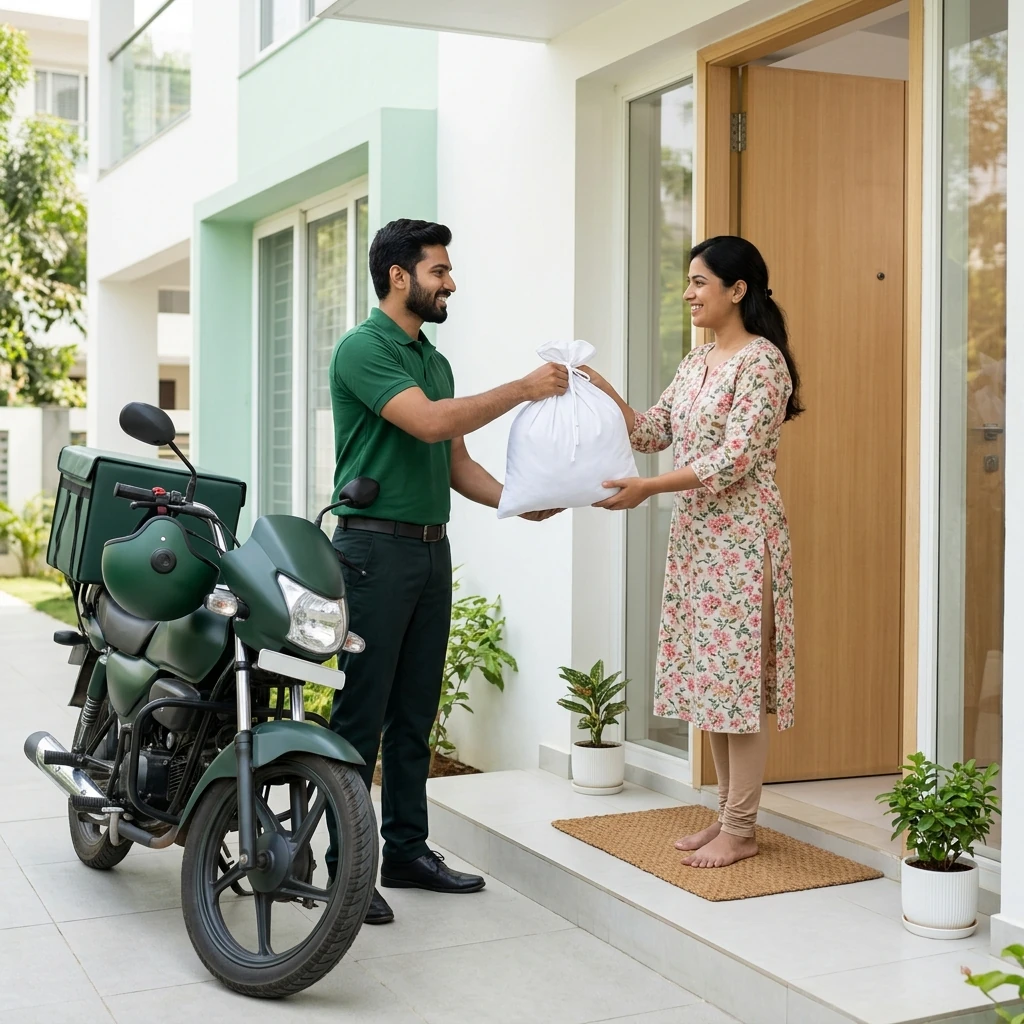 FastnFurious laundry delivery at a Patna doorstep